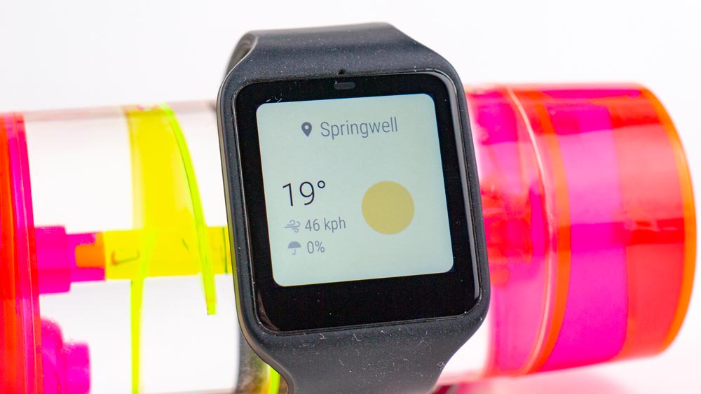 Sony Smartwatch 3 review - weather screen