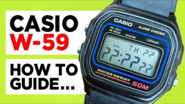 Casio W-59 Digital Watch How to Video