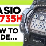 Casio W-735H How to Guide and Tutorial