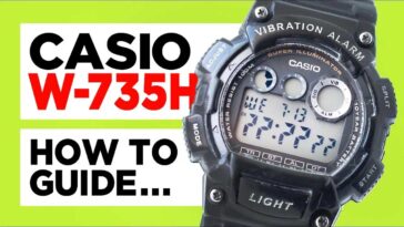 Casio W-735H How to Guide and Tutorial