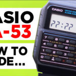 Casio CA-53W Calculator Digital Watch How to Tutorial