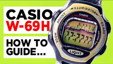 Casio W-69H Digital Watch How To Tutorial Guide