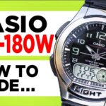 Casio AQ-180W How To Tutorial
