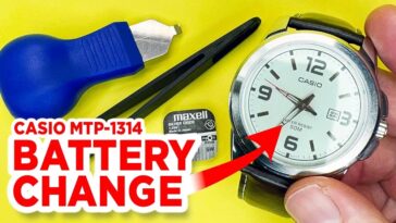 Casio MTP-1314 Battery Change and how to set the time and date