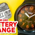 Casio MW-240 Battery Change