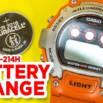 Casio W-214H How to Change the Battery