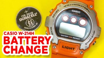 Casio W-214H How to Change the Battery