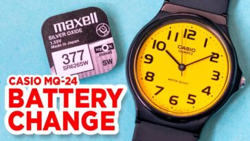 Casio MQ-24 Battery Change and Set the Time