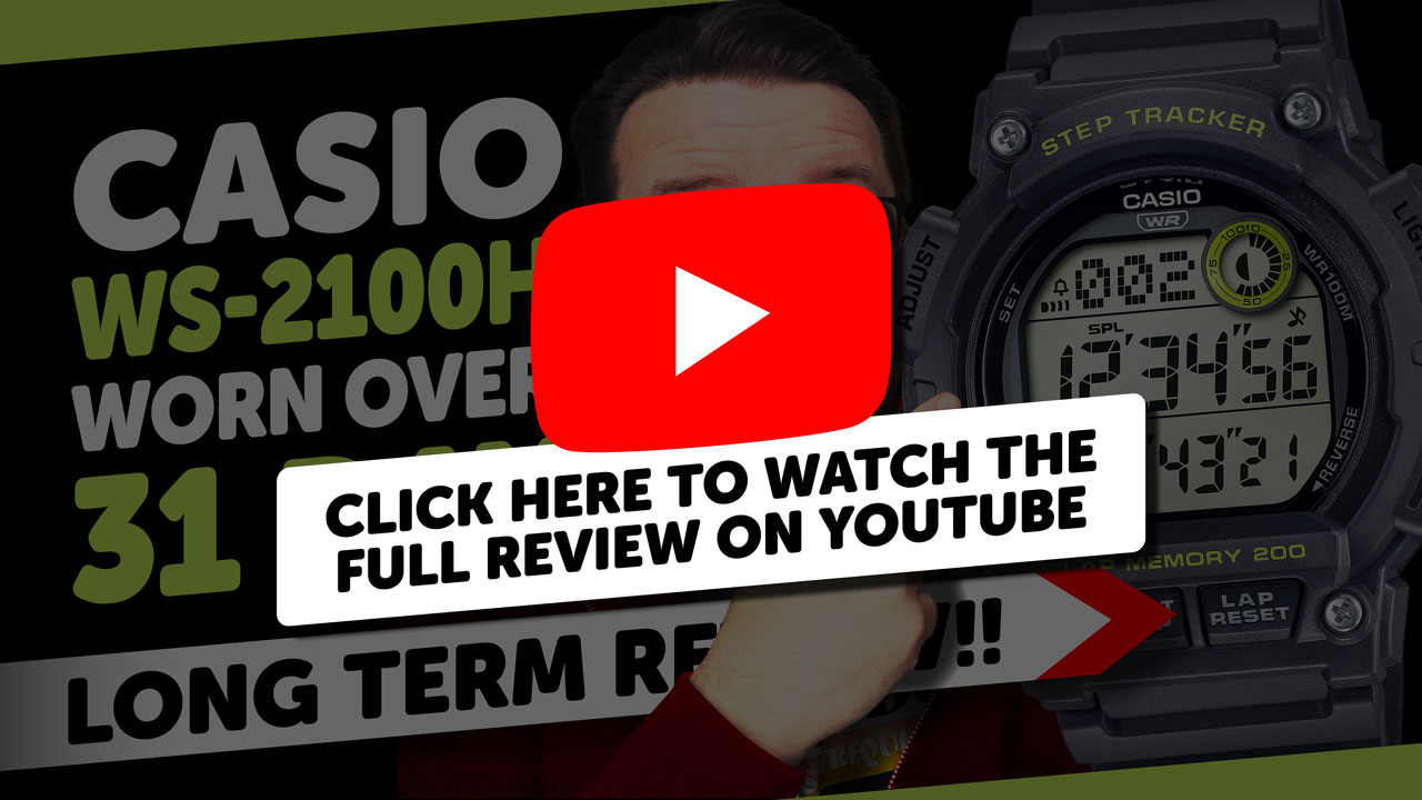 Casio WS-2100H YouTube Daily Driven Review Header