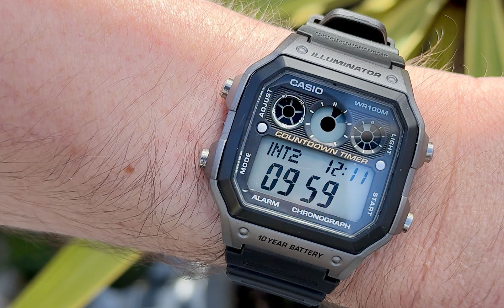 Casio AE-1300WH Interval Timer Screen