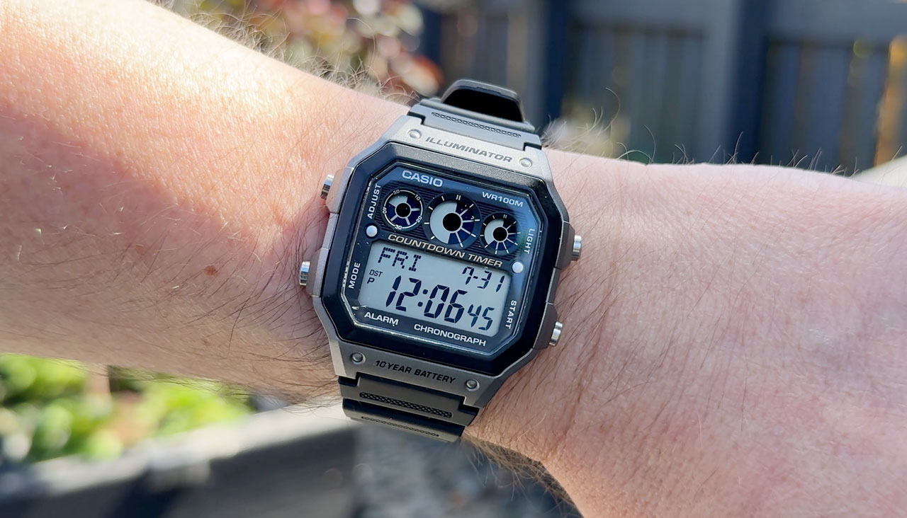 Casio AE-1300WH Comfortable on the Wrist